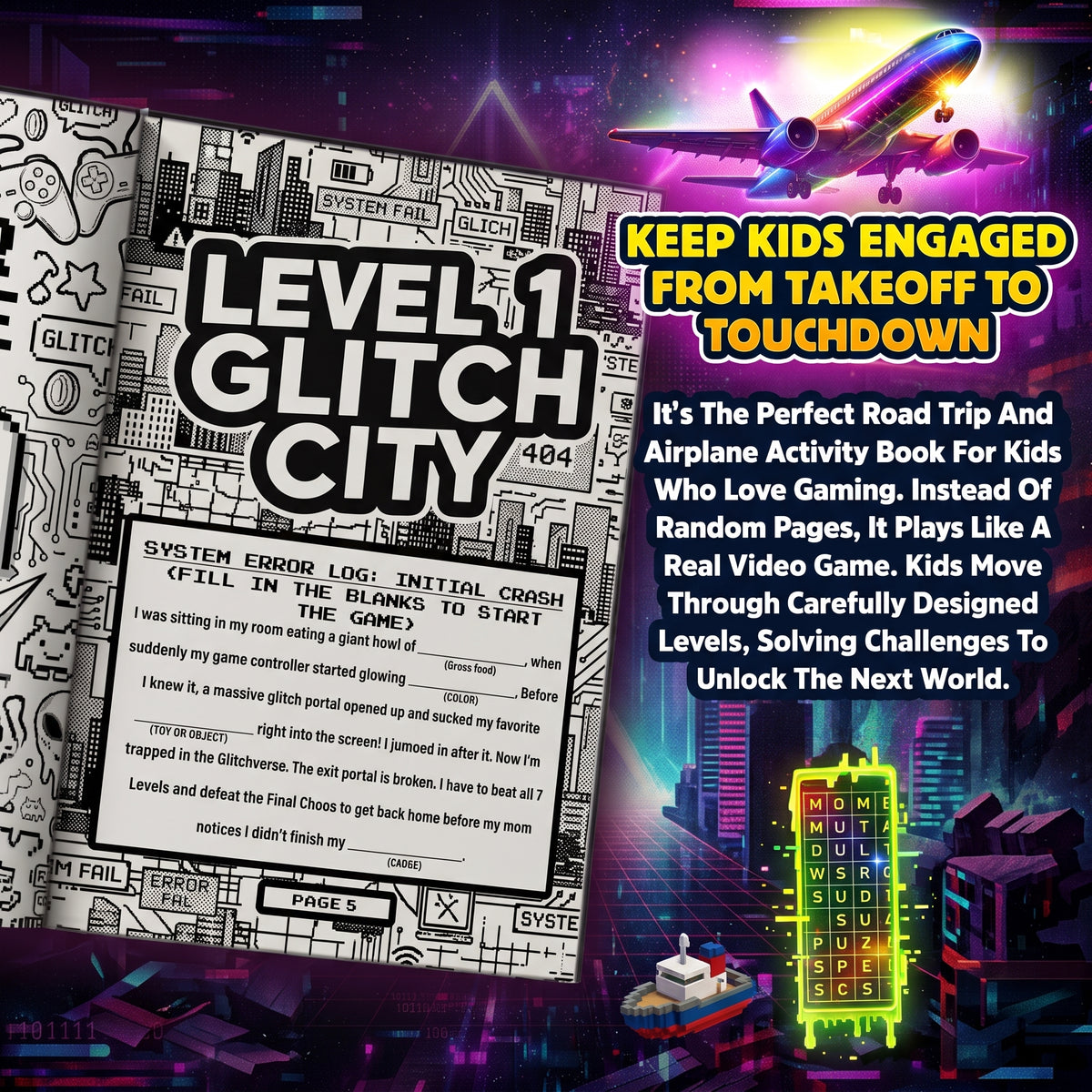 The Ultimate Video-Game-Style Activity Book For Kids