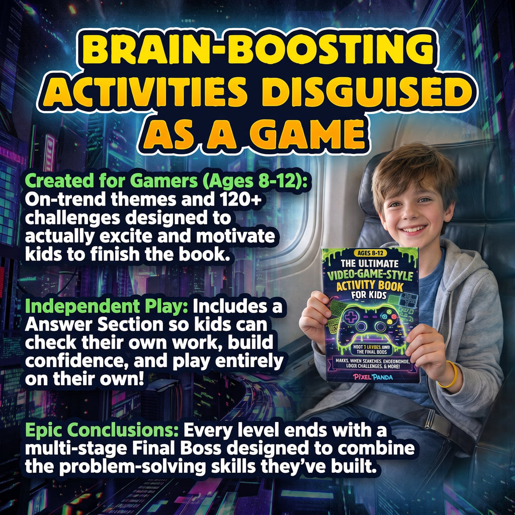 The Ultimate Video-Game-Style Activity Book For Kids